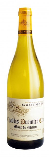 Les chais Saint Laurent CHABLIS 1er CRU AOC “Mont de Milieu“, Domaine Gautheron