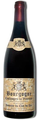 Les chais Saint Laurent COULANGES LA VINEUSE AOC, Domaine Clos du Roy