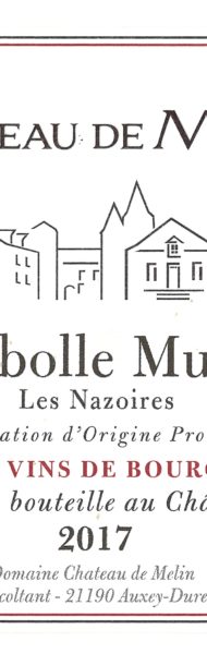 Les chais Saint Laurent  CHAMBOLLE-MUSIGNY AOP « Les Nazoires » Château de Melin