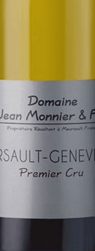 Les chais Saint Laurent  Meursault 1er Cru « Genevrières » AOP Domaine Jean Monnier